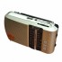 Радиоприёмник FM USB MicroSD Golon ICF-8BT на аккумуляторе 18650 с Bluetooth Золотой