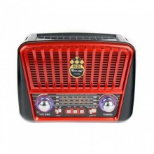 Радиоприёмник Golon RX-456S + Bluetooth и солнечной панелью Красный Радиоприёмник Golon RX-456S + Bluetooth и солнечной панелью Красный