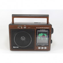 Радиоприемник-колонка MP3 GOLON RX 9966UAR Коричневый Радиоприемник-колонка MP3 GOLON RX 9966UAR Коричневый