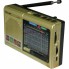 Радиоприёмник колонка с радио FM USB MicroSD Golon RX-6622 на аккумуляторе Золотой