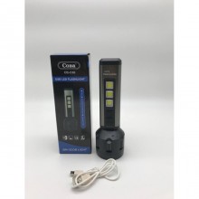 Ручной светодиодный аккумуляторный фонарь лампа с боковым светом COBA CB-C66 USB Ручной светодиодный аккумуляторный фонарь лампа с боковым светом COBA CB-C66 USB