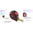 Рулетка со стальным полотном, покрытым нейлоном, 10 м, 25 мм, STORM INTERTOOL MT-0840