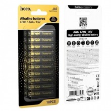 Щелочные мизинчиковые батареи HOCO JA2 Alkaline LR03 (AAA) (10 шт.) Щелочные мизинчиковые батареи HOCO JA2 Alkaline LR03 (AAA) (10 шт.)