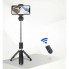 Селфи палка штатив тренога для телефона Bluetooth с пультом Selfie Stick L01 Чёрный