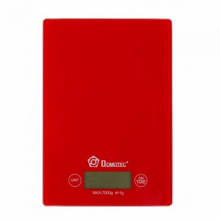 Сенсорные электронные кухонные весы до 7 кг Domotec MS 912 Красные