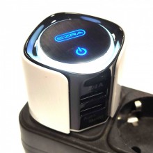 Сетевой адаптер Ezra HC 30 5V, 2.4A, 2 USB с кнопкой выключения Белый Сетевой адаптер Ezra HC 30 5V, 2.4A, 2 USB с кнопкой выключения Белый
