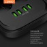 Сетевой фильтр-удлинитель LDNIO SE6403 6 розеток и 4 USB 2 м Чёрный