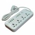 Сетевой удлинитель фильтр Power Socket J08 на 4 розетки + 6 USB 3.4A и 2 Type-C Белый