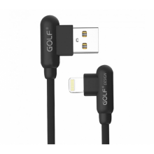 Шнур для зарядки Iphone USB GOLF GC-45 кабель 2,4A Чёрный