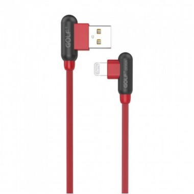 Шнур для зарядки Iphone USB GOLF GC-45 кабель 2,4A Красный