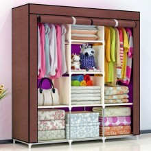 Складной тканевый шкаф, шкаф для одежды Storage Wardrobe 88130 на 3 секции Коричневый Складной тканевый шкаф, шкаф для одежды Storage Wardrobe 88130 на 3 секции Коричневый