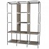 Складной тканевый шкаф, шкаф для одежды Storage Wardrobe 88130 на 3 секции Коричневый