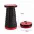 Складной туристический стул 47 см Telescopic stool для пикника туризма рыбалки походный табурет Чёрный с красным