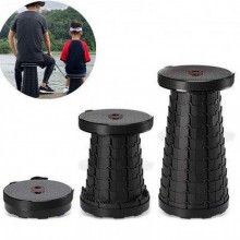 Складной туристический стул 47 см Telescopic stool для пикника туризма рыбалки походный табурет Чёрный Складной туристический стул 47 см Telescopic stool для пикника туризма рыбалки походный табурет Чёрный