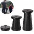 Складной туристический стул 47 см Telescopic stool для пикника туризма рыбалки походный табурет Чёрный