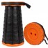 Складной туристический стул 47 см Telescopic stool для пикника туризма рыбалки походный табурет Оранжевый