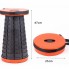 Складной туристический стул 47 см Telescopic stool для пикника туризма рыбалки походный табурет Оранжевый