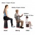 Складной туристический стул 47 см Telescopic stool для пикника туризма рыбалки походный табурет Оранжевый