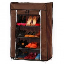 Стеллаж тканевый для хранения обуви Combination Shoe Frame 60X30X90 Коричневый Стеллаж тканевый для хранения обуви Combination Shoe Frame 60X30X90 Коричневый