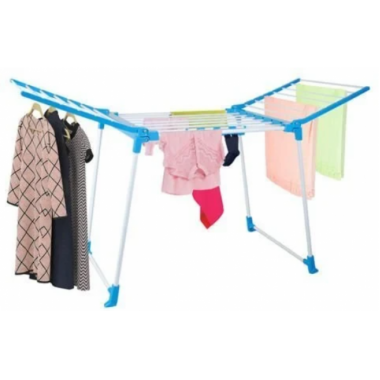 Сушилка для белья напольная раскладная Clothes dryer 166x62x97см Синяя