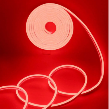 Светодиодная неоновая лента NEON 220В JL 2835-120 G IP65 герметичная 5 метров Красная