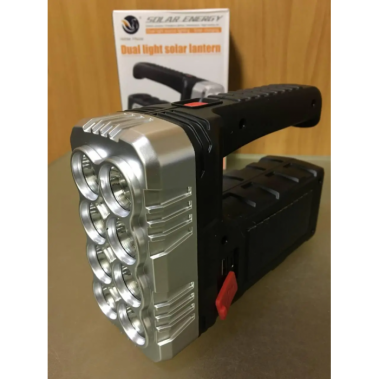 Светодиодный аккумуляторный фонарь Hotter Mouse 7702-A-2 с солнечной панелью USB