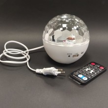 Светодиодный диско-шар (дискошар) Led magic ball light c Bluetooth и пультом Белый Светодиодный диско-шар (дискошар) Led magic ball light c Bluetooth и пультом Белый