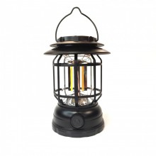 Светодиодный фонарь аккумуляторный LED кемпинговый Camping Lamp 27S с солнечной панелью Чёрный Светодиодный фонарь аккумуляторный LED кемпинговый Camping Lamp 27S с солнечной панелью Чёрный