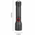 Тактический ручной фонарь Arexes BL-P02-P50 с зарядкой USB фонарик 1 режим