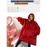 Толстовка-плед с капюшоном Huggle Hoodie Ultra Plush Blanket | Плюшевая кофта | Плед с рукавами Oversize Бордовый