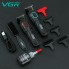Триммер аккумуляторный VGR V-254, 4 насадки, 7000 RPM, 2000 mAh, LED дисплей Красный