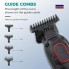 Триммер аккумуляторный VGR V-254, 4 насадки, 7000 RPM, 2000 mAh, LED дисплей Красный
