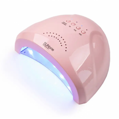 УФ лампа для ногтей Sun 1 CCFL LED 48W сушилка сенсор гель лак Розовая