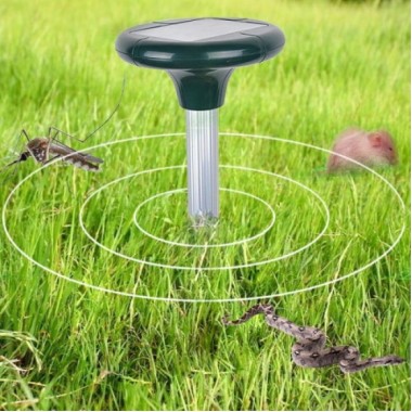 Ультразвуковой отпугиватель грызунов кротов Solar Rodent Repeller 2 шт комплект