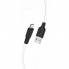 USB Кабель для Iphone HOCO X21 Plus "Silicone" lightning 1М черно-белый