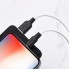 USB Кабель для Iphone HOCO X21 Plus "Silicone" lightning 1М черно-белый