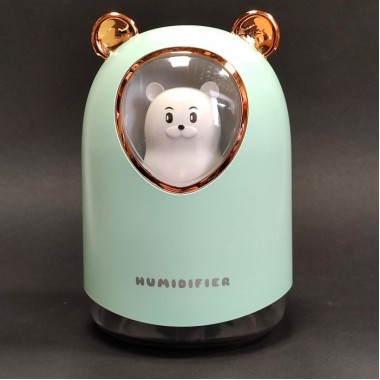 Увлажнитель воздуха Humidifier H2O USB на 300мл Мишка Бирюзовый