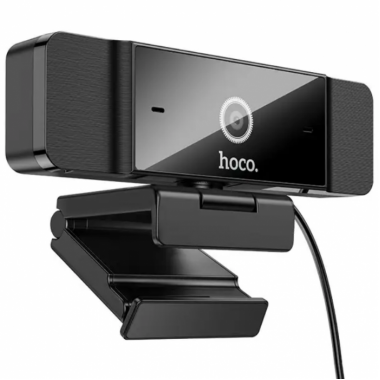 Веб-камера для компьютера HOCO D100 1.5м, USB, 1080P Черный