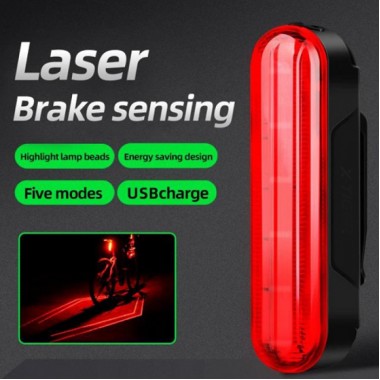 Велосипедный фонарь аккумуляторный LEADBIKE LD80-6LED с лазерной разметкой велофонарь