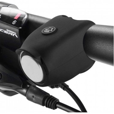 Велозвонок на руль YBJ001 мощный, 120DB, 2хCR2032 Черный