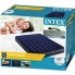 Велюровый двухспальный матрас Intex 64758 191x137x25 см Синий