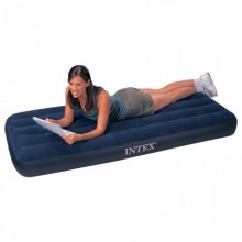 Велюровый односпальный матрас Intex 64756 191x76x25 см Синий Велюровый односпальный матрас Intex 64756 191x76x25 см Синий