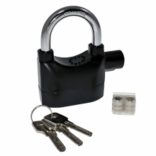 Влагозащищенный навесной замок с датчиком вибрации и сиреной Alarm Lock EL-2126 Влагозащищенный навесной замок с датчиком вибрации и сиреной Alarm Lock EL-2126