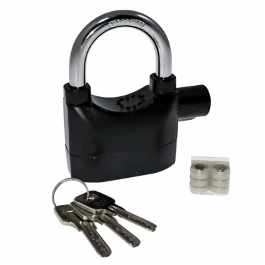 Влагозащищенный навесной замок с датчиком вибрации и сиреной Alarm Lock EL-2126