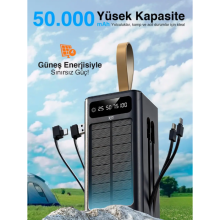 Внешний аккумулятор Power bank 7GO GPW-01 50000mAh PD22,2W+QC3.0 батарея быстрая зарядка Чёрный