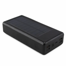 Внешний аккумулятор с солнечной панелью Power bank UKC 8058 20000 Mah батарея зарядка Чёрный Внешний аккумулятор с солнечной панелью Power bank UKC 8058 20000 Mah батарея зарядка Чёрный