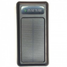 Внешний аккумулятор с солнечной панелью Power bank UKC 8285 10000 Mah зарядка кабель 4в1 Чёрный Внешний аккумулятор с солнечной панелью Power bank UKC 8285 10000 Mah зарядка кабель 4в1 Чёрный