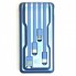Внешний аккумулятор с солнечной панелью Power bank UKC 8285 10000 Mah зарядка кабель 4в1 Синий