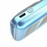 Внешний аккумулятор с солнечной панелью Power bank UKC 8285 10000 Mah зарядка кабель 4в1 Синий