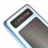 Внешний аккумулятор с солнечной панелью Power bank UKC 8412 20000 Mah зарядка кабель 4в1 Синий